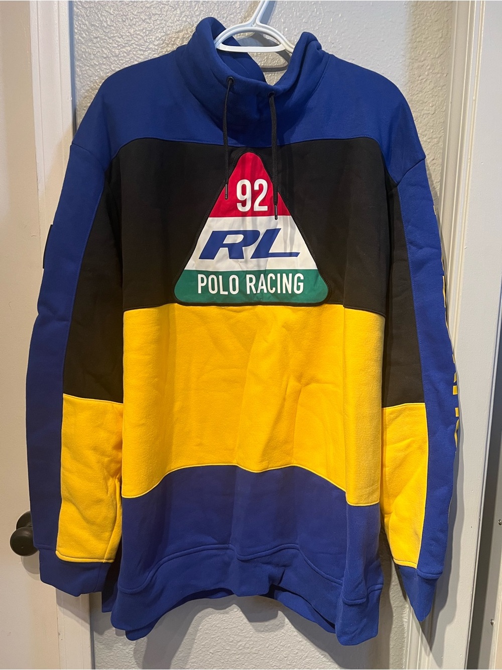 Ralph Lauren Polo Navy Hoodie with Gold Logo Tag